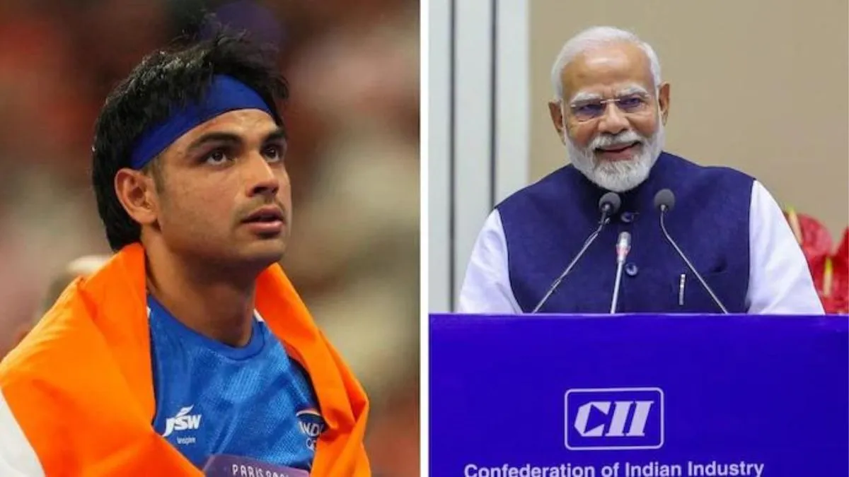 Paris Olympics 2024 PM Modi Calls Neeraj Chopra, Lauds Him For His